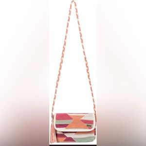 Roxy Multicolor Woven Crossbody Bag
